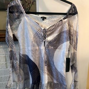 Komarov Silky Blouse Size XL NWT